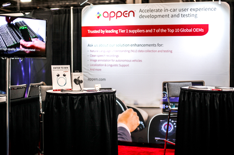 A photo of the Appen conference booth